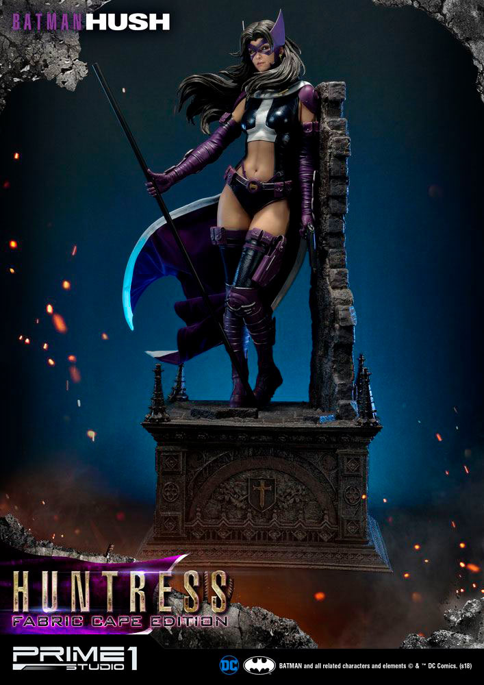 Estatua Huntress Fabric Cape Edition 82 cm. Batman: Hush. Prime 1 Studio. Escala 1:3. DC Cómics