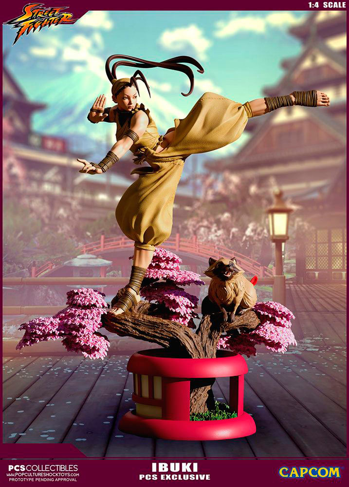 Estatua Ibuki 66 cm. Street Fighter. Escala 1:4. Edición exclusiva. Pop Culture Shock