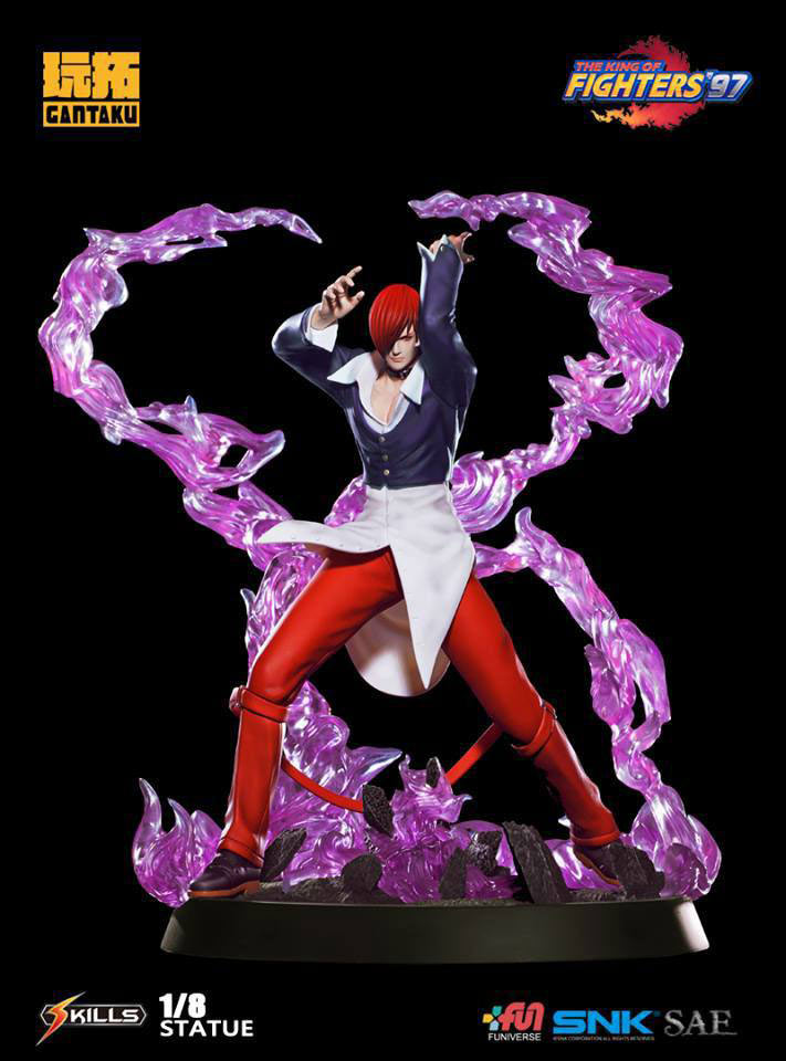 Estatua Iori Yagami 26 cm. The King of Fighters (1997). Escala 1:8. Gantaku