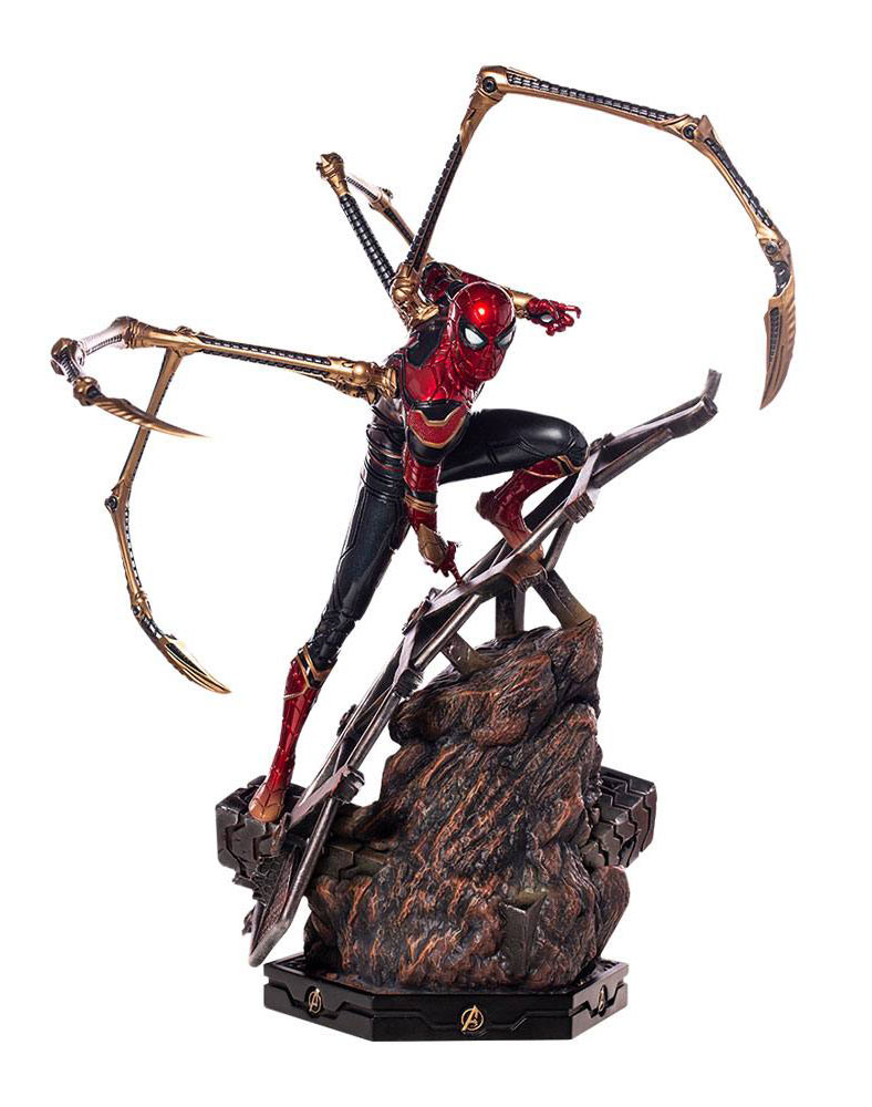 Estatua Iron Spiderman 64 cm. Vengadores: Infinity War. Legacy Replica. Con luz. Escala 1:4. Iron Studios