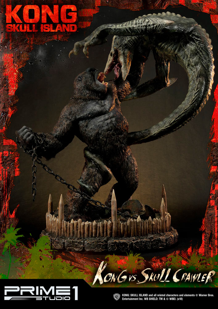 Estatua Kong vs Skull Crawler 80 cm. Kong: La Isla Calavera. Prime 1 Studio
