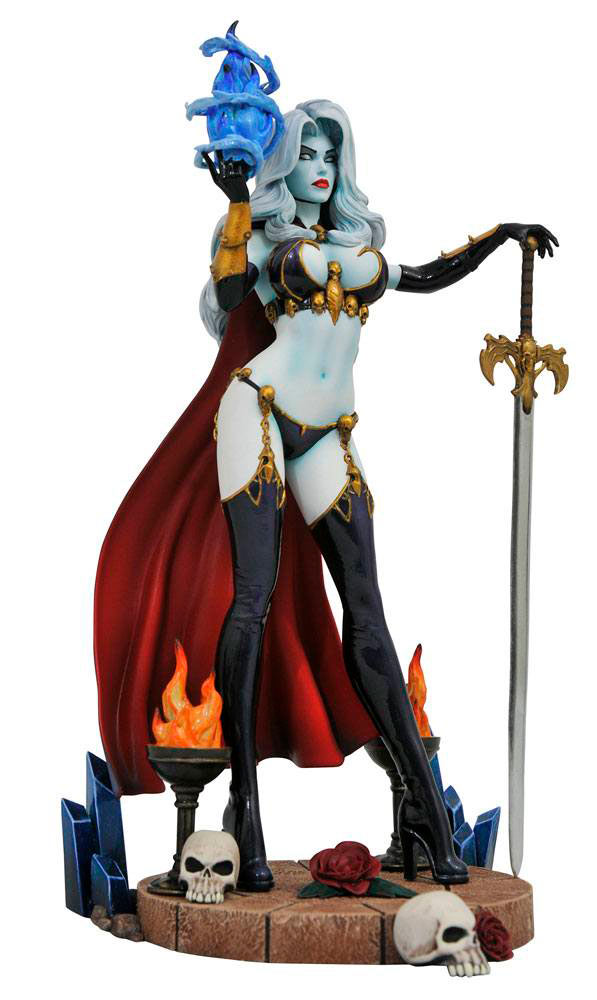 Estatua Lady Death IV 23 cm. Femme Fatales. Diamond Select