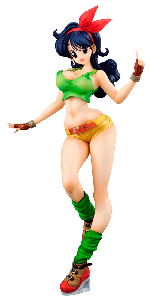 Estatua Launch (Lunch) 19 cm. Dragon Ball Z. Versión pelo negro. Línea Dragon Ball Gals. Megahouse