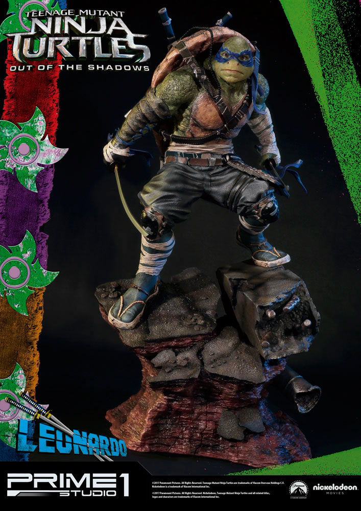 Estatua Leonardo 61 cm. Las Tortugas Ninja: Fuera de las Sombras. Escala 1:4. Prime 1 Studio