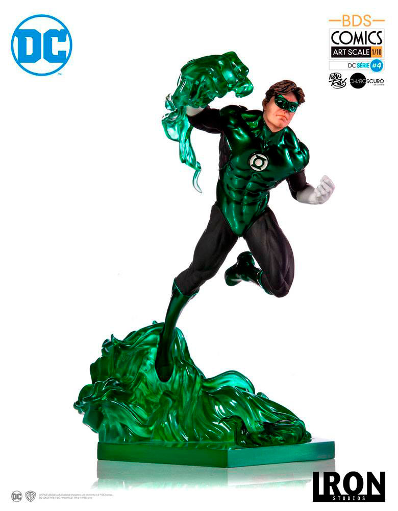 Estatua Linterna Verde 23 cm. By Ivan Reis. BDS Art Scale. Escala 1:10. Con luz. Edición limitada. Iron Studios