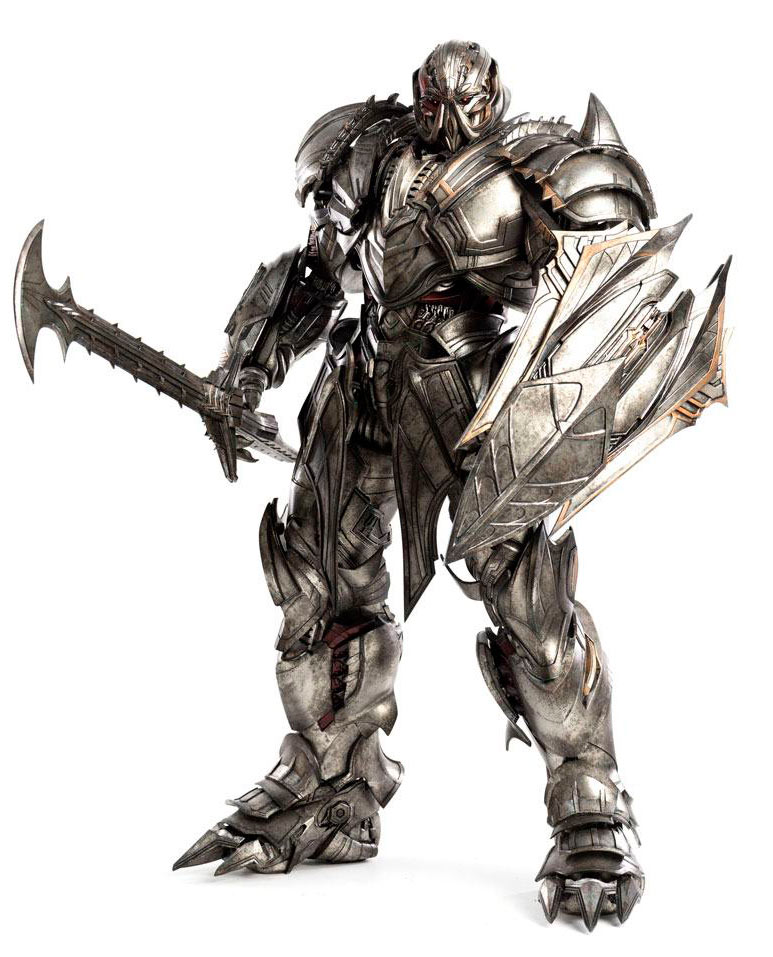 Estatua Megatron 48 cm. Transformers: El último caballero. Deluxe Version. Con luz. ThreeA Toys