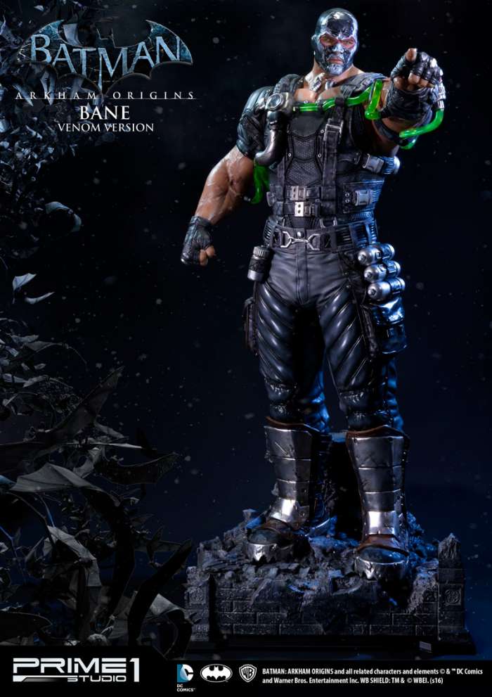 Estatua Mercenario Bane 88 cm. Batman: Arkham Origins. Versión Venom. Escala 1:3. Prime 1 Studio