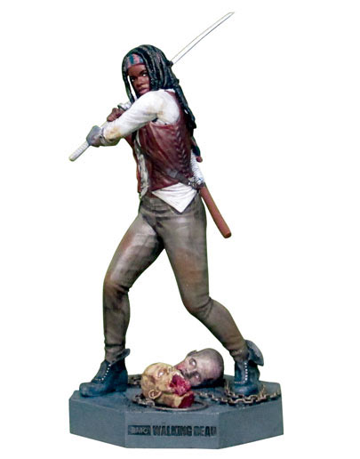 Estatua Michonne 8 cm. The Walking Dead. Eaglemoss Publications Ltd.