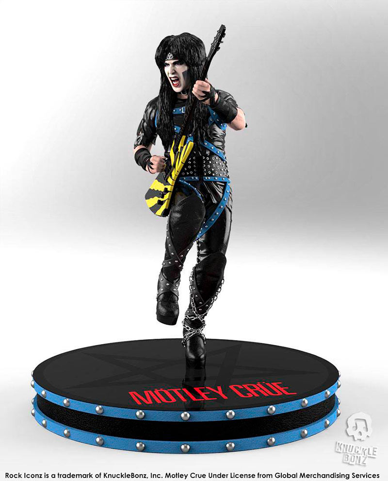 Estatua Mick Mars 22 cm. Mötley Crüe. Rock Iconz. Escala 1:9. Knucklebonz
