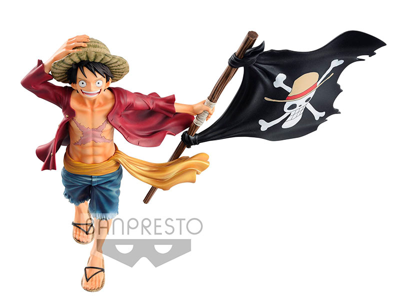 Estatua Monkey D. Luffy 22 cm. One Piece. Línea magazine. Banpresto