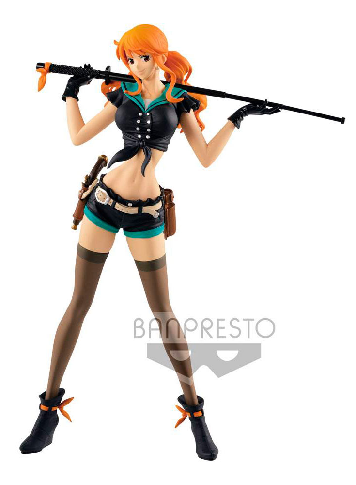 Estatua Nami Code: B 25 cm. One Piece. Línea Flag Diamond Ship. Banpresto