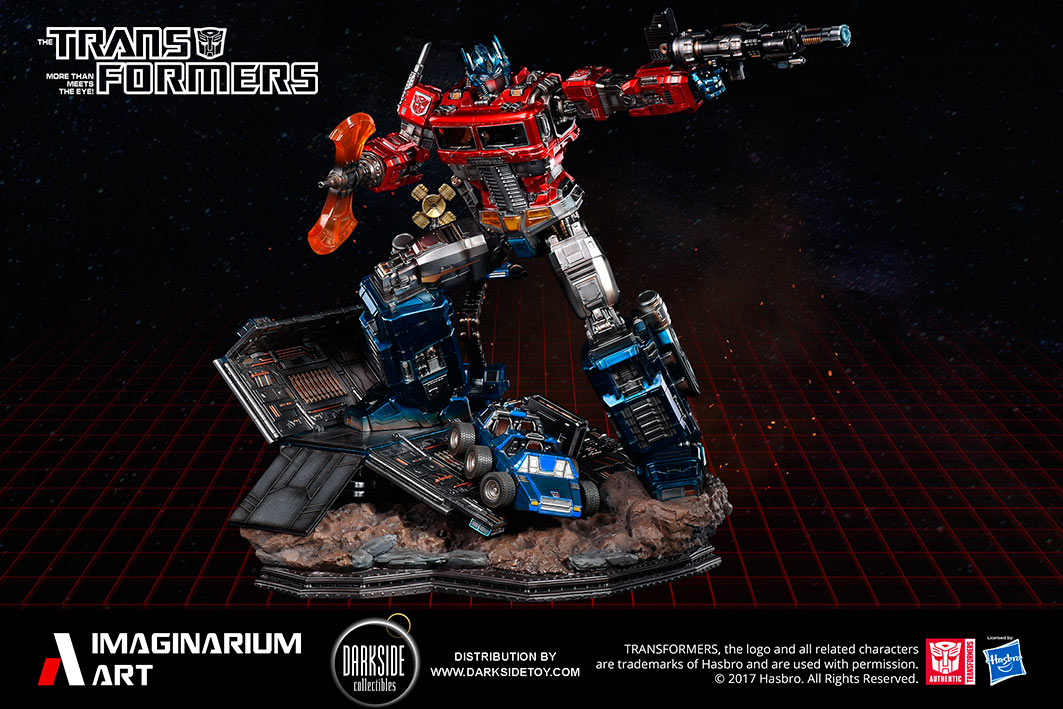 Estatua Optimus Prime 62 cm. Transformers G1. Con luz. Imaginarium Art