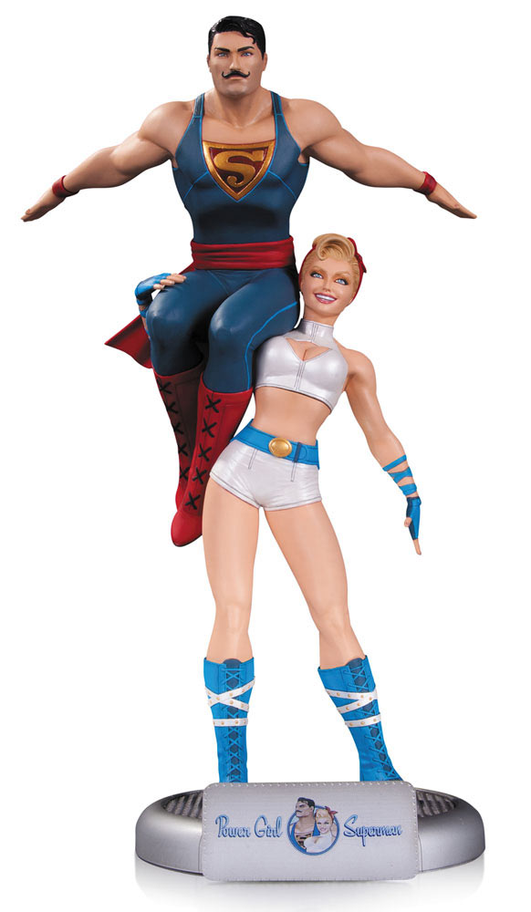 Estatua Power Girl & Superman 35 cm. Línea DC Comics Bombshells. DC Collectibles. DC Cómics