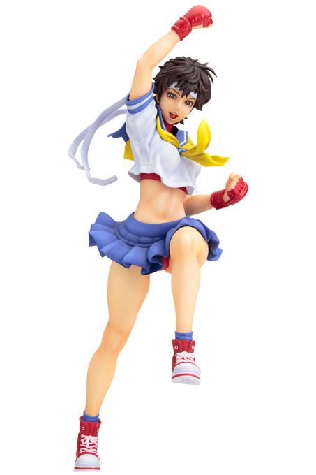 Estatua Sakura 24 cm. Street Fighter. Línea Bishoujo. Escala 1:7. Kotobukiya
