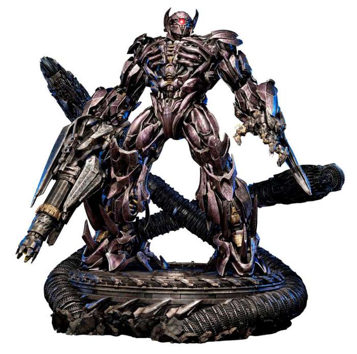 Estatua Shockwave 93 cm. Transformers: El lado oscuro de la luna. Con luz. Prime 1 Studio