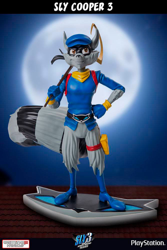 Estatua Sly Cooper Classic 41 cm. Sly Cooper 3. Escala 1:6. Gaming Heads
