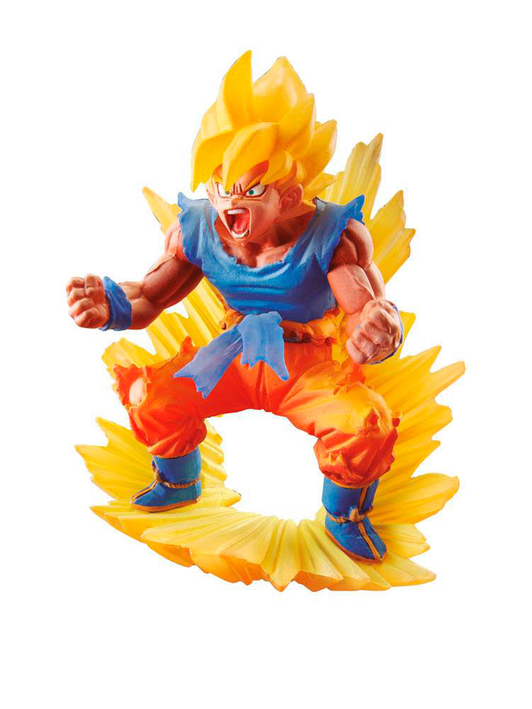 Estatua Son Goku 10 cm. Dragon Ball Super. Super Saiyan. Línea Dracap Memorial 02. Megahouse