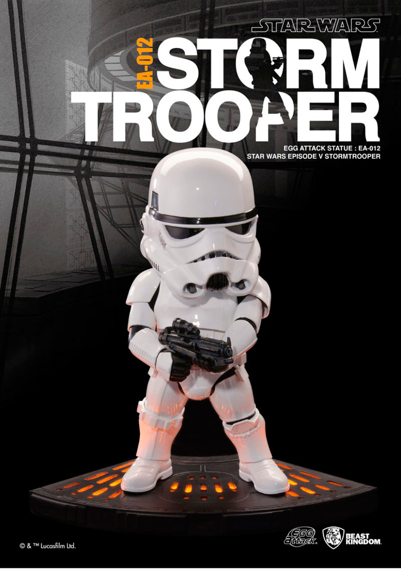 Estatua Stormtrooper 20 cm. Star Wars: Episodio V - El Imperio contraataca. Línea Egg Attack. Con luz y sonido. Beast Kingdom Toys
