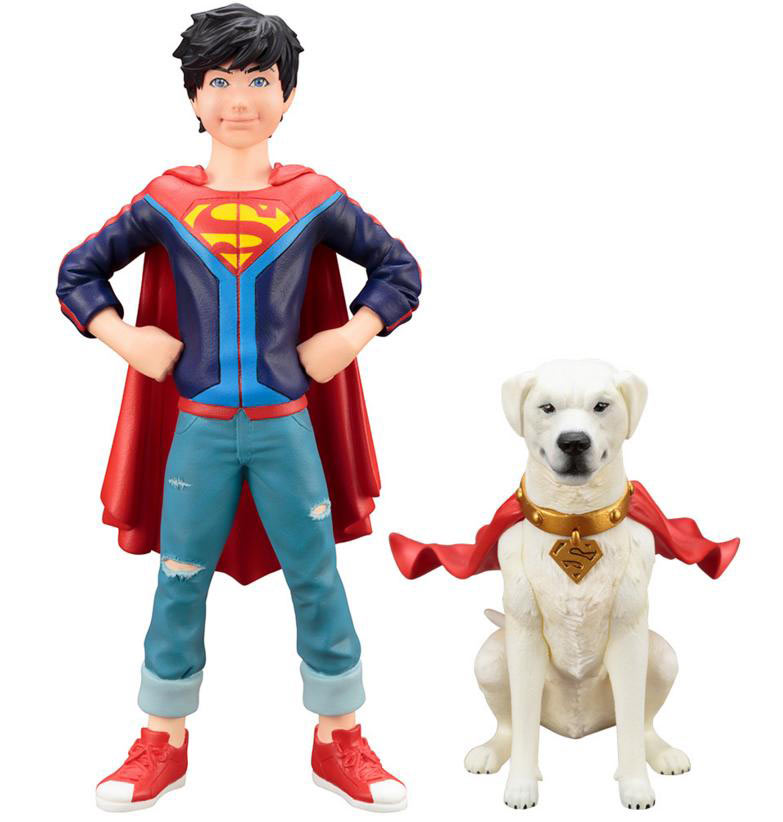 Estatua Super Sons Jonathan Kent y Krypto
