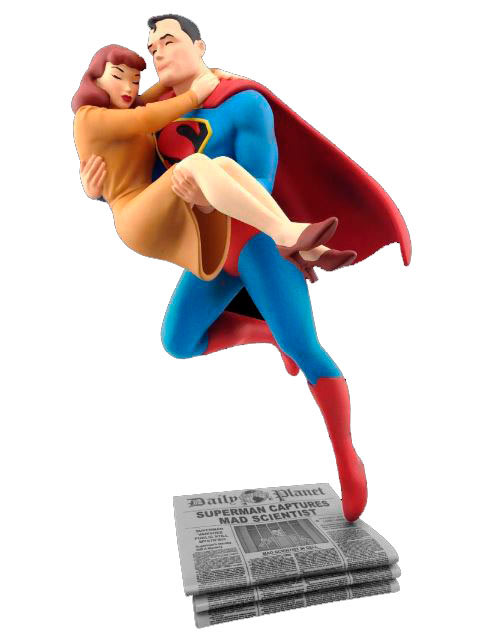 Estatua Superman rescata a Lois Lane 23 cm. Superman. Cryptozoic Entertainment. DC Cómics