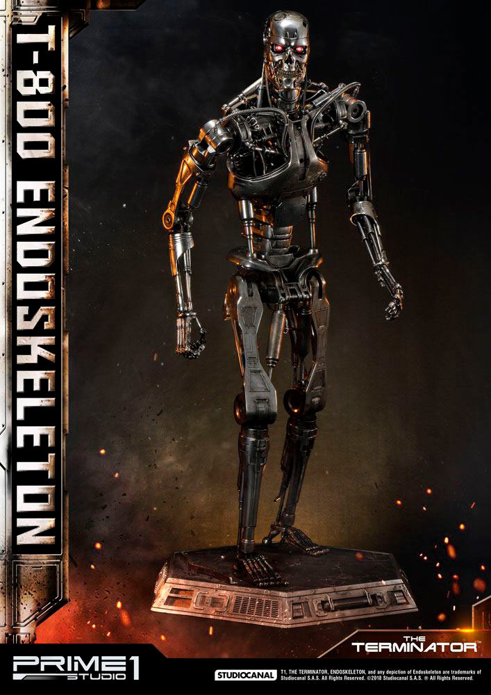 Estatua T-800 Endoskeleton 105 cm. Terminator. Con luz. Escala 1:2. Prime 1 Studio