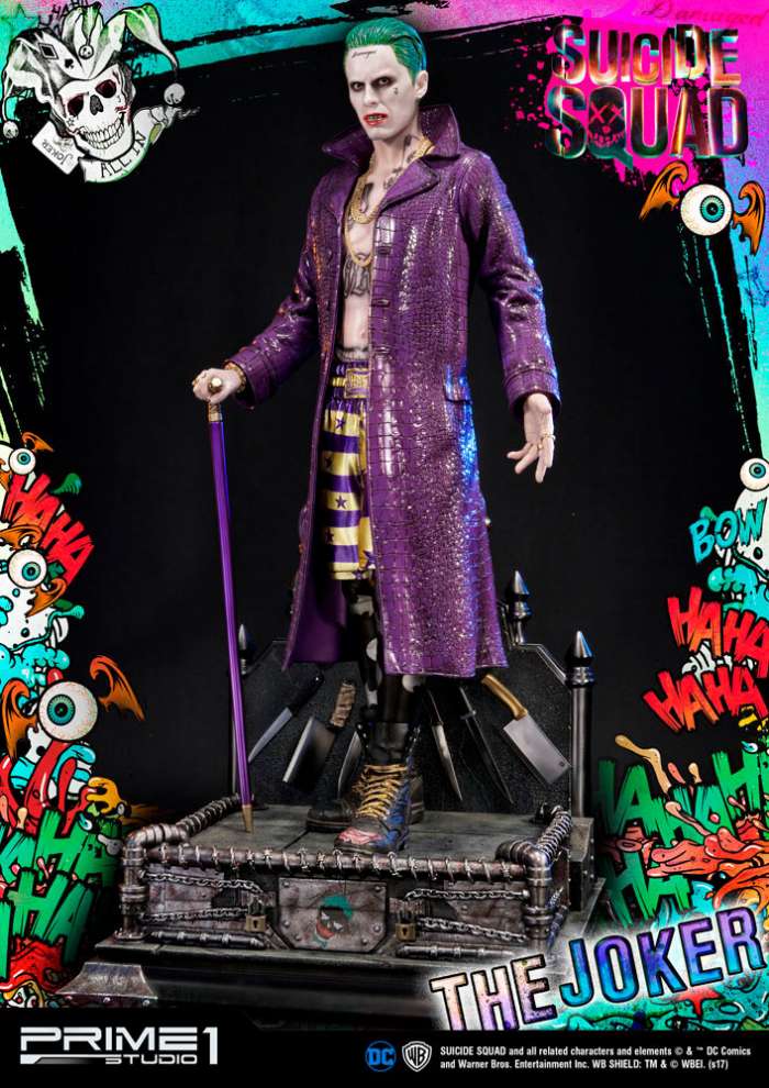 Estatua The Joker 74 cm. Escuadrón Suicida. Escala 1:3. Prime 1 Studio