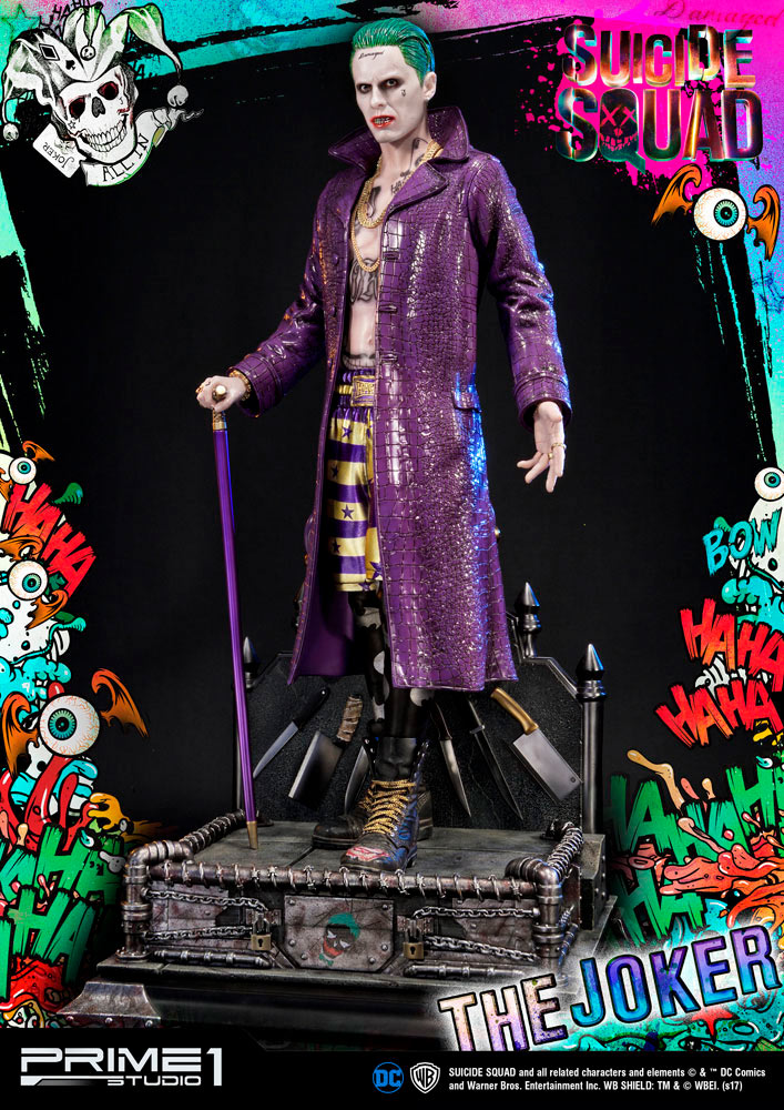 Estatua The Joker 74 cm. Escuadrón Suicida. Escala 1:3. Prime 1 Studio