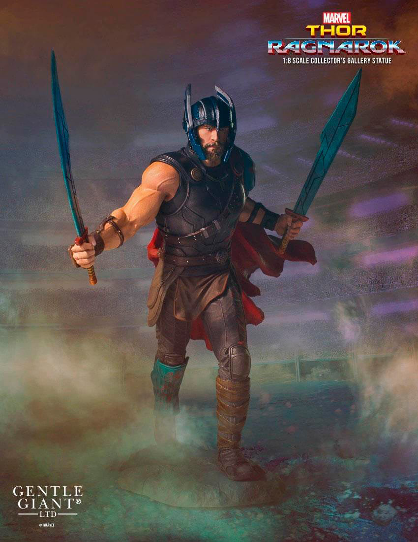 Estatua Thor 23 cm. Thor: Ragnarok. Línea Collectors Gallery. Escala 1:8. Gentle Giant