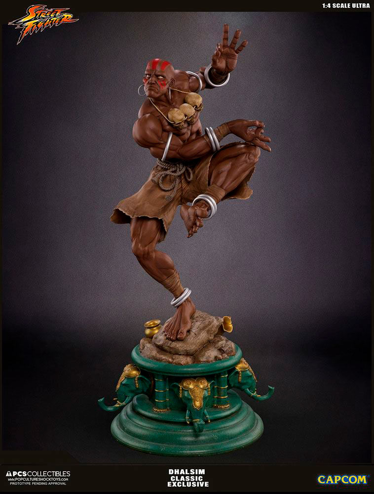 Estatua Ultra Dhalsim Classic Exclusive 62 cm. Street Fighter V. Escala 1:4. Pop Culture Shock