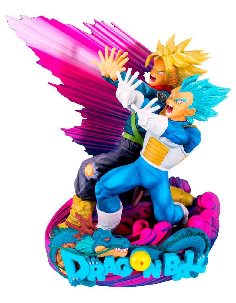 Estatua Vegeta & Trunks 18 cm. Dragon Ball Super. Super Master Stars Piece. Special Color Version. Banpresto
