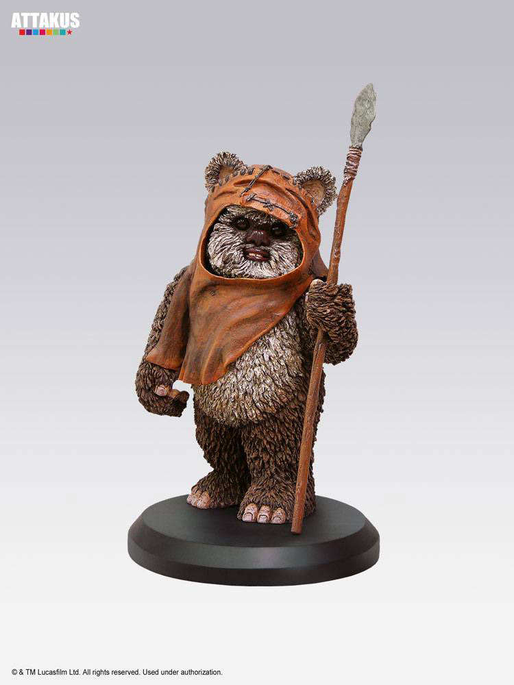 Estatua Wicket 9 cm. Star Wars. Línea Elite Collection. Attakus