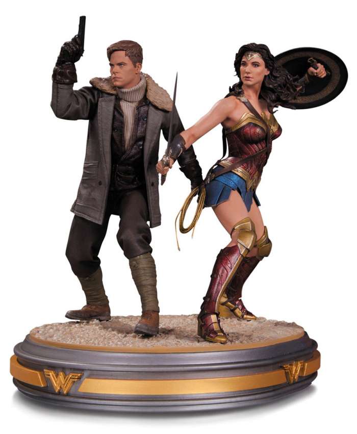 Estatua Wonder Woman and Steve Trevor 34 cm. Escala 1:6. DC Cómics. DC Collectibles