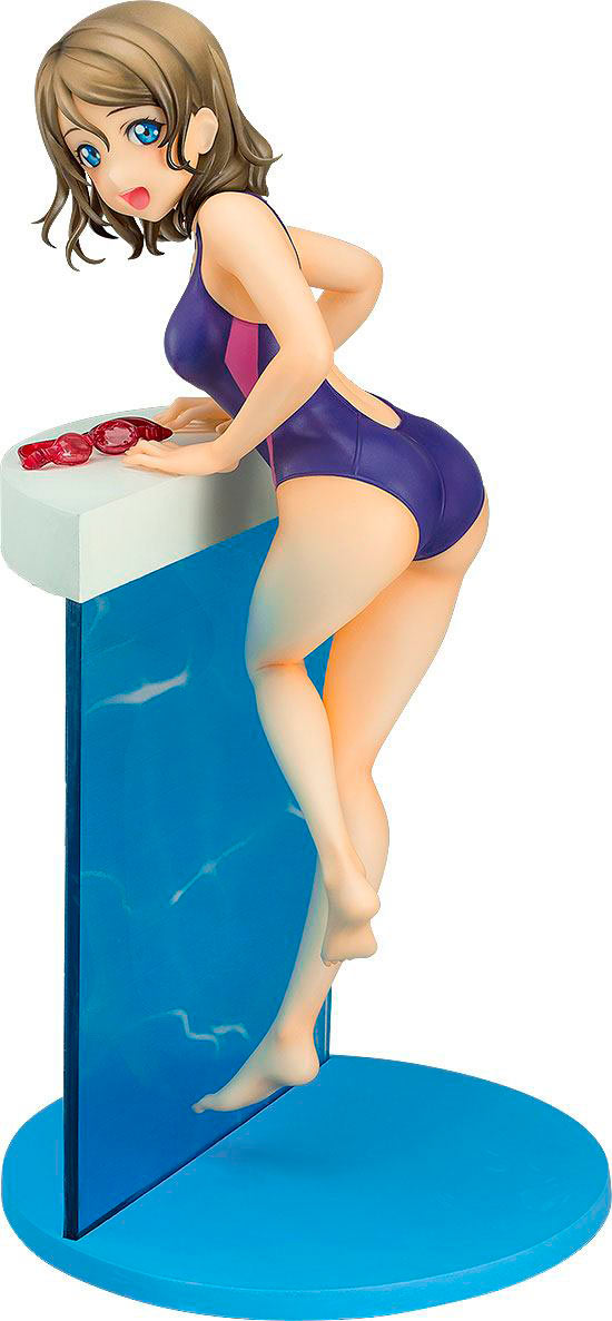 Estatua You Watanabe 22 cm. Love Live!. Versión bañador azul. Escala 1:7. Bandai