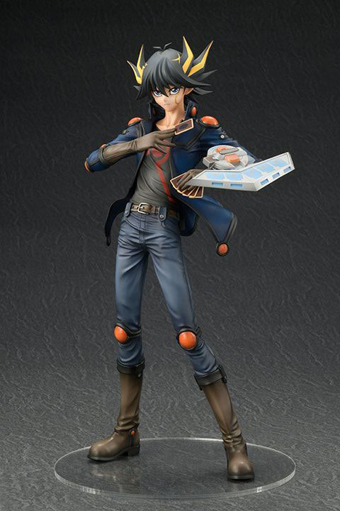 Estatua Yusei Fudo 25 cm. Yu-Gi-Oh! 5D's. Escala 1:7. Amakuni