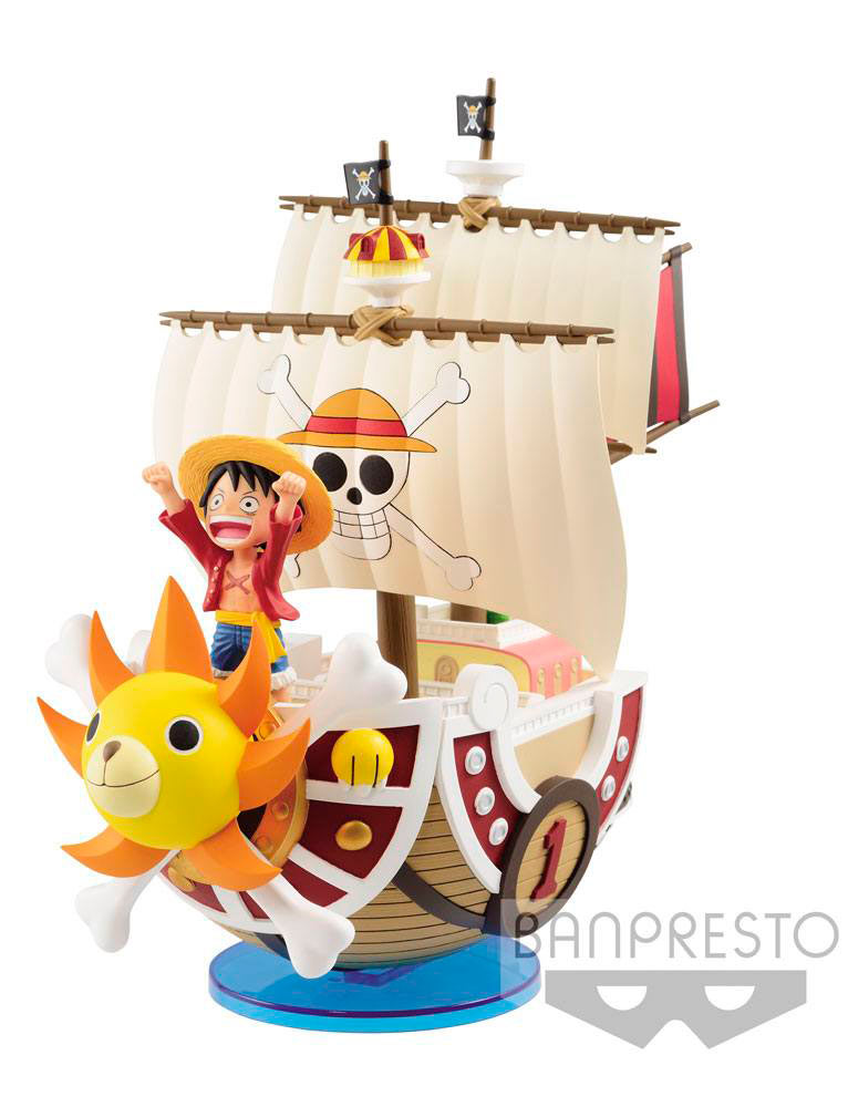 Estatua barco Thousand Sunny 19 cm. One Piece. Línea Mega WCF. Banpresto