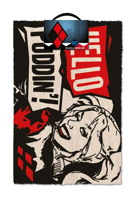 Felpudo Harley Quinn Hello Puddin 40 x 60 cm. DC Cómics