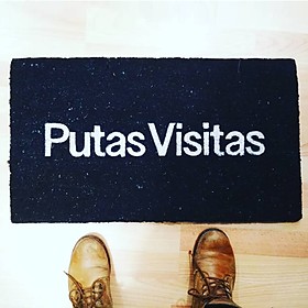 Felpudo para espantar a las visitas
