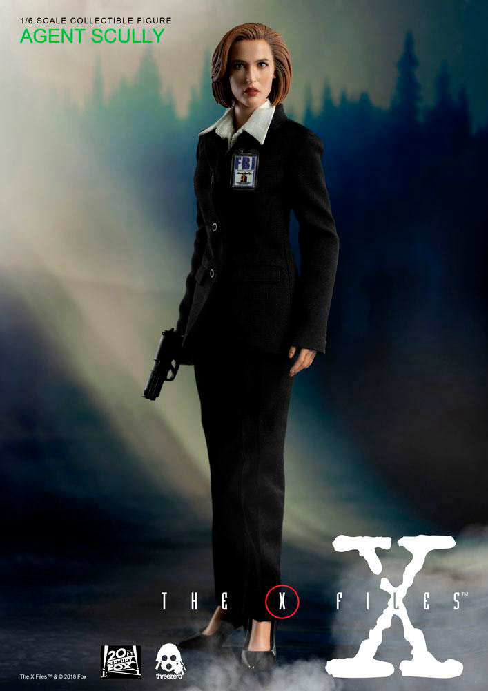 Figura Agent Scully 28 cm. Expediente X. Version Estándar. Escala 1:6. ThreeZero