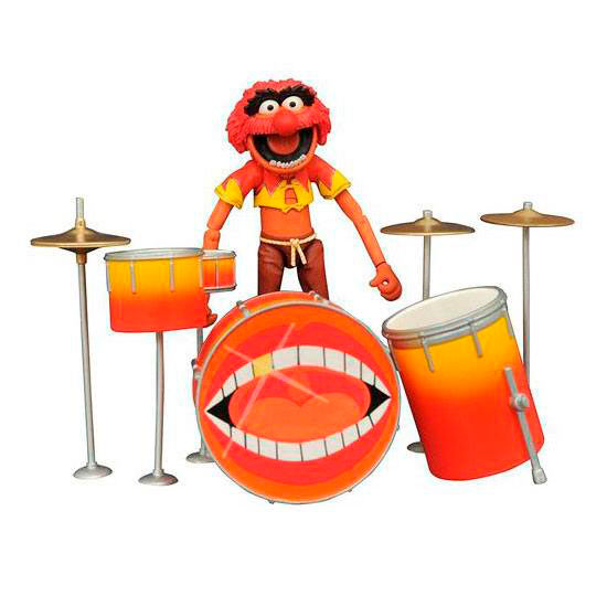 Figura Animal & Drums 11 cm. The Muppets. Diamond Select