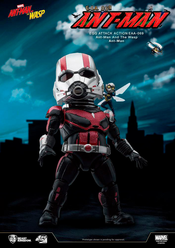 Figura Ant-Man 16 cm. Ant-Man y la Avispa. Egg Attack. Marvel Cómics. Beast Kingdom Toys