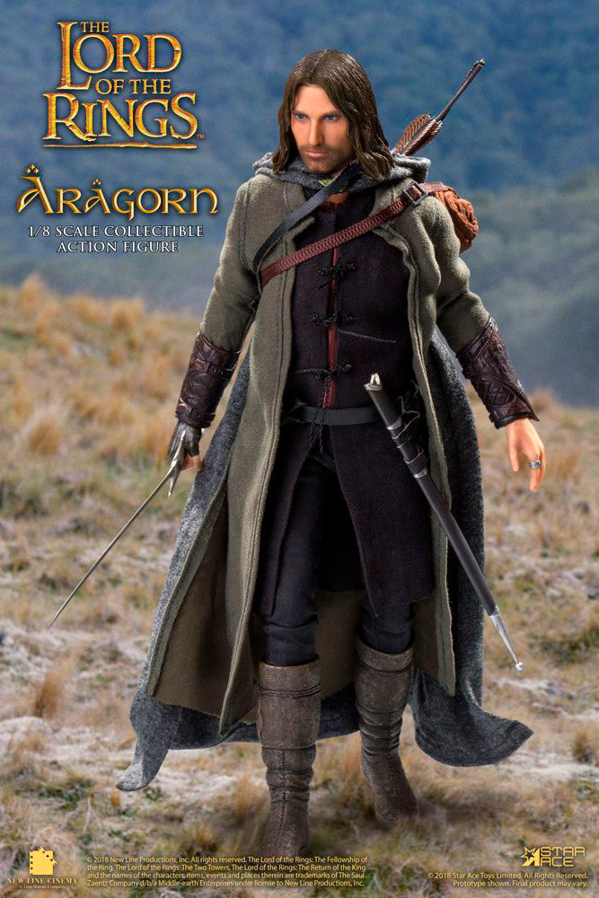 Figura Aragorn 23 cm. El Señor de los Anillos. Versión Deluxe. Real Master Series. Escala 1:8. Star Ace Toys