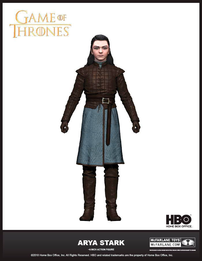 Figura Arya Stark 18 cm. Juego de Tronos. McFarlane Toys