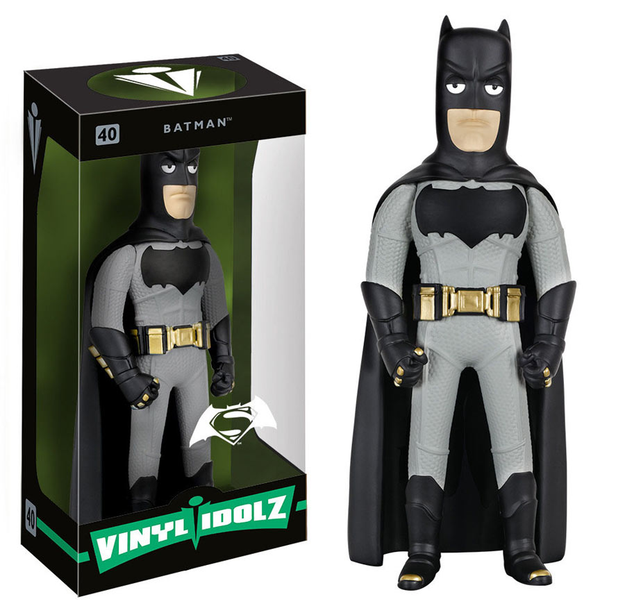 Figura Batman 20 cm. Batman v Superman: el Amanecer de la Justicia. Línea Vinyl Idolz. Funko