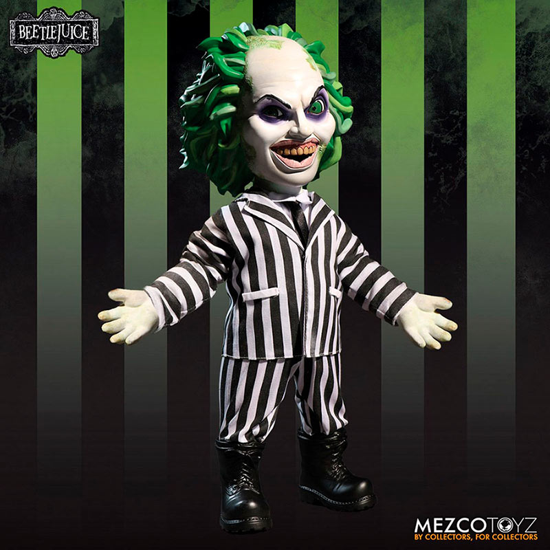 Figura Beetlejuice (Bitelchús) 38 cm. MDS serie. Mezco Toyz