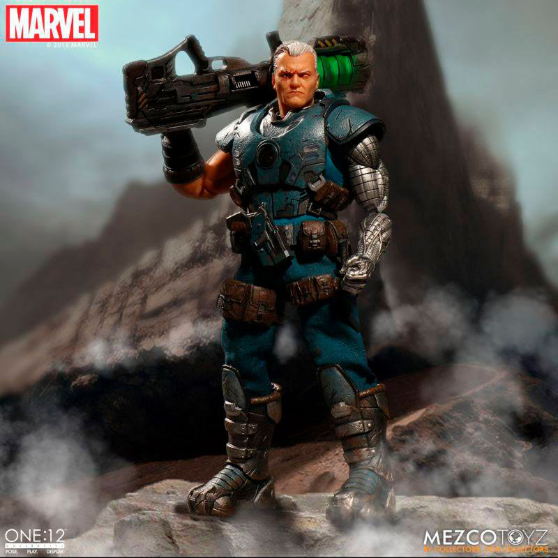 Figura Cable 17 cm. X-Men. One:12. Con luz. Marvel Universe. Mezco Toyz