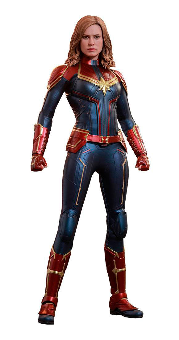Figura Capitana Marvel 29 cm. Movie Masterpiece. Con luz. Escala 1:6. Hot Toys