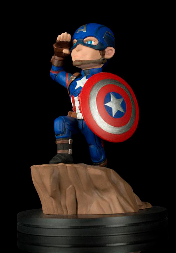 Figura Capitán América: La Guerra Civil 11 cm. Línea Q-Fig. Marvel Cómics. Quantum Mechanix