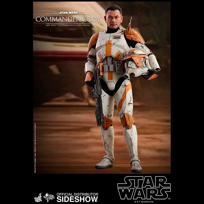 Figura Comandante Cody 30 cm. Star Wars: Episodio III. Masterpiece Escala 1:6. Hot Toys