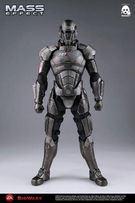 Figura Comandante John Shepard 31 cm. Con Luz. Mass Effect 3. Escala 1/6. ThreeZero