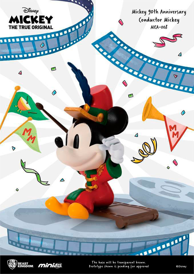 Figura Conductor Orquesta Mickey 9 cm. Mickey Mouse. Mini Egg Attack. 90th Aniversario. Beast Kingdom Toys